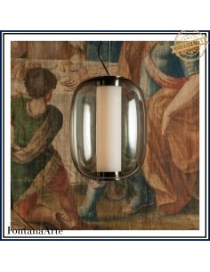 Fontana Arte Meridiano Lampada Sospensione Grande Nero E Fume' 2