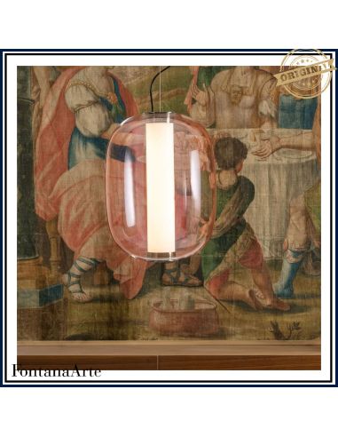 Fontana Arte Meridiano Lampada Sospensione Media Rosa