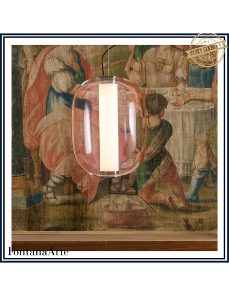 Fontana Arte Meridiano Lampada Sospensione Media Rosa