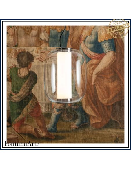 Fontana Arte Meridiano Lampada Sospensione Media Trasparente