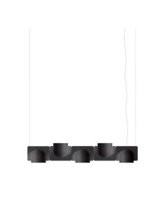 Igloo Lampada Sospensione Grande Grigio Scuro Fontana Arte