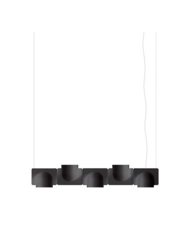 Igloo Lampada Sospensione Grande Grigio Scuro Fontana Arte