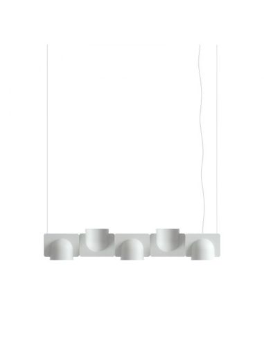 Igloo Lampada Sospensione Grande Grigio Chiaro Fontana Arte