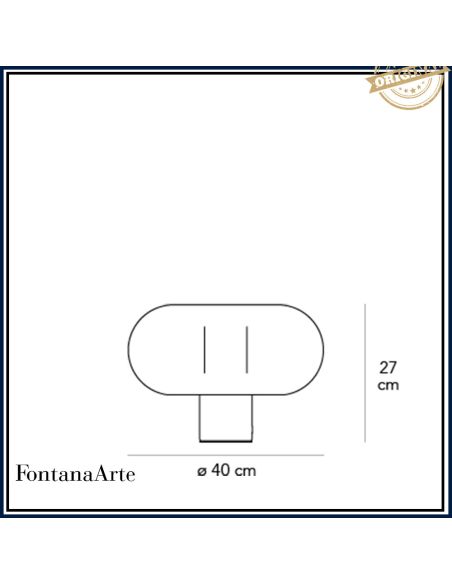 Lampada Da Lampada Tavolo Grande Cromo Fontana Arte