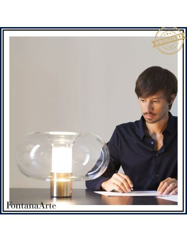 Lampada Da Lampada Tavolo Media Ottone Fontana Arte