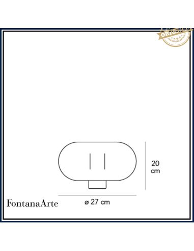 Lampada Da Lampada Tavolo Media Ottone Fontana Arte