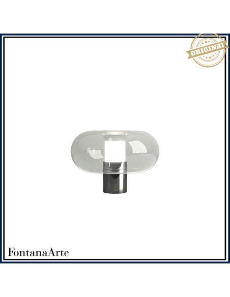 Lampada Da Lampada Tavolo Media Cromo Nero Fontana Arte