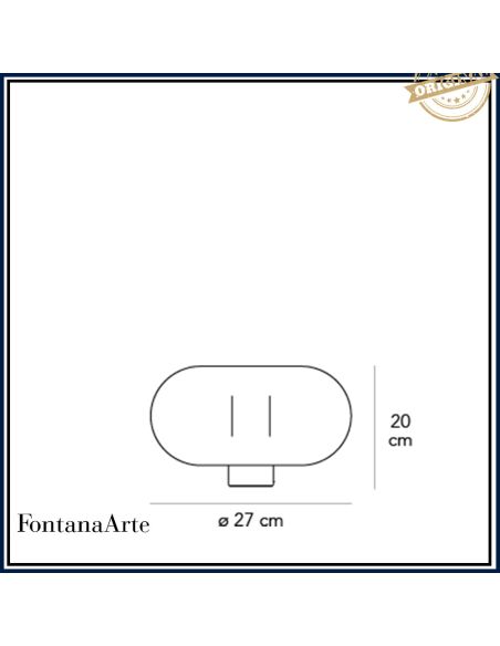 Lampada Da Lampada Tavolo Media Cromo Fontana Arte