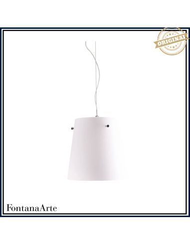 Fontana Lampada Sospensione Media Bianco Fontana Arte