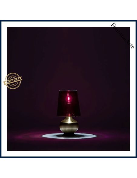 Fontana Lampada Tavolo Piccola Ottone E Nero Fontana Arte