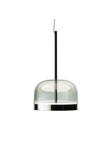 Equatore Lampada Sospensione Grande Nero Fontana Arte