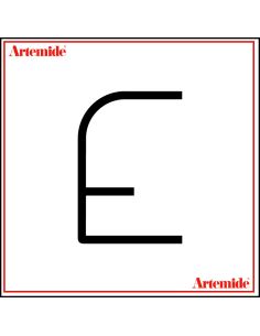Artemide Alphabet Of Light Lampada Da Parete 'E' Uppercase E Solo Supporto