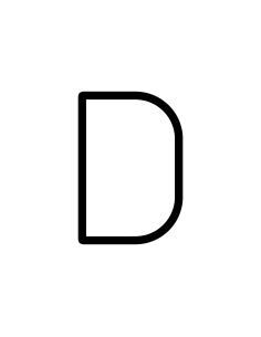 Artemide Alphabet Of Light Lampada Da Parete 'D' Uppercase