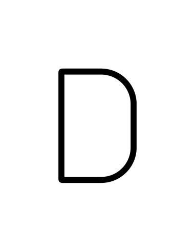 Artemide Alphabet Of Light Lampada Da Parete 'D' Uppercase