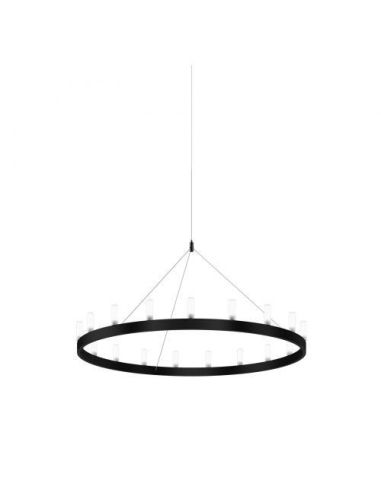 Chandelier Lampada Sospensione Media Nero E Bianco Fontana Arte