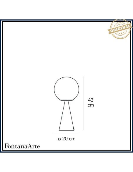 Lampada Da Tavolo Bilia Media Rosa Fontana Arte