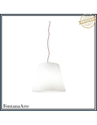 Amax Lampada Sospensione Media Bianco Fontana Arte