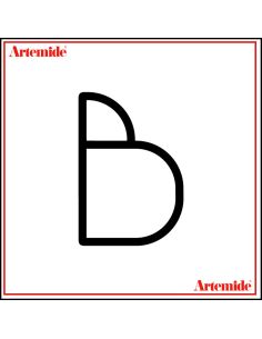 Artemide Alphabet Of Light Lampada Da Parete 'B' Uppercase E Solo Supporto