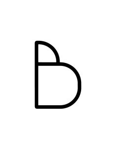 Artemide Alphabet Of Light Lampada Da Parete 'B' Uppercase