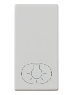 Tasto 1M Simbolo Luce Silver