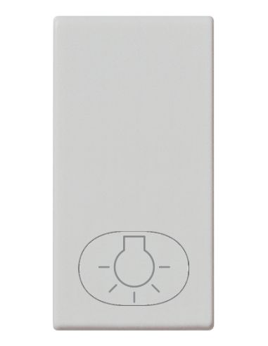 Tasto 1M Simbolo Luce Silver