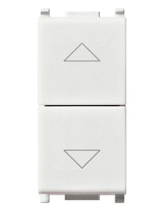Due Pulsanti Interbl.1P Nono10a Bianco
