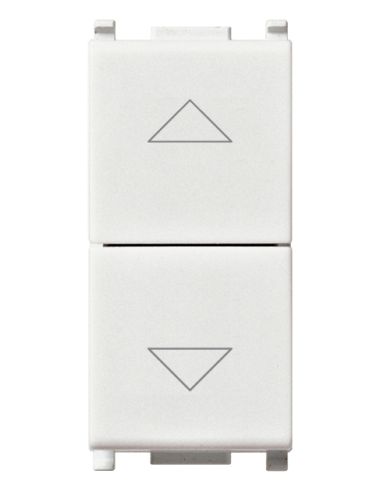 Due Pulsanti Interbl.1P Nono10a Bianco