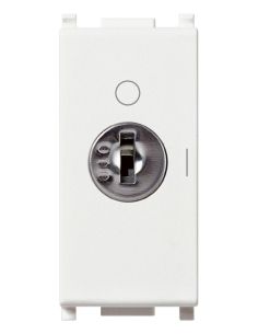 Interruttore 2P 16Ax Chiave Unif.Bianco
