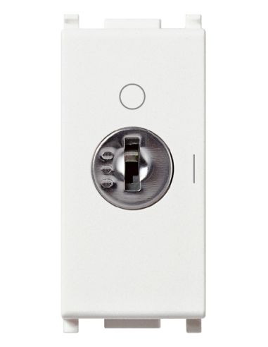 Interruttore 2P 16Ax Chiave Unif.Bianco