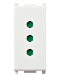 Presa 2Pt 10A P11 Bianco
