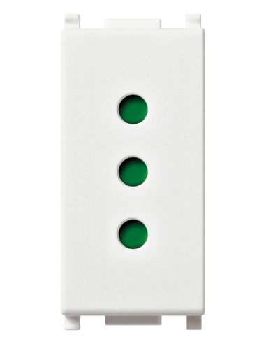 Presa 2Pt 10A P11 Bianco