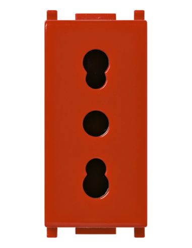 Presa 2Pt 16A P17/11 Rosso