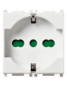 Presa 2Pt 16A Universale Bianco