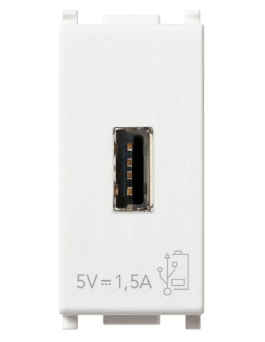 Unit  Alimentazione Usb 5V1,5A 1M Bianco