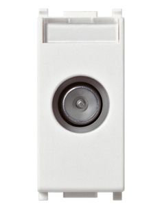 Presa Tv-Rd-Sat Passante Bianco