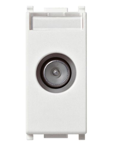 Presa Tv-Rd-Sat Passante Bianco