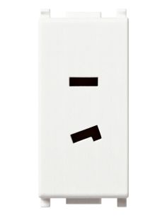 Presa Polarizzata 2P 6A 24V Selv Bianco