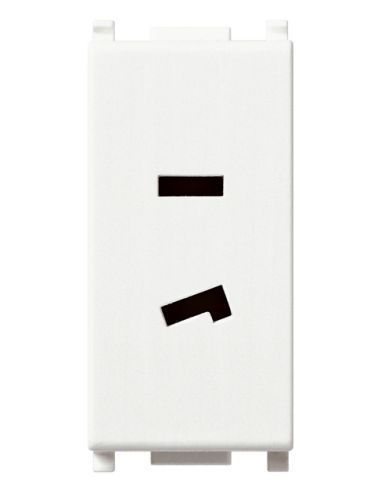 Presa Polarizzata 2P 6A 24V Selv Bianco