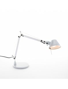 Tolomeo Micro Lampada Da Tavolo Artemide Bianca Lucido
