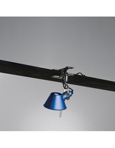 Artemide Tolomeo Micro Pinza Blu Lampada Parete