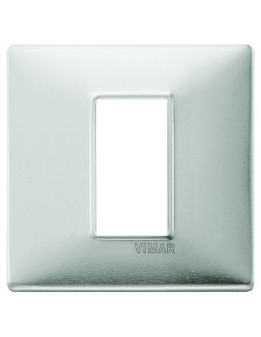 Placca 1M Alluminio Spazzolato