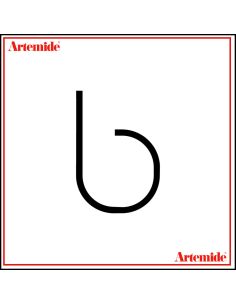Artemide Alphabet Of Light Lampada Da Parete 'B' Lowercase E Solo Supporto
