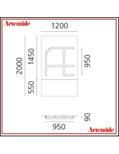 Artemide Alphabet Of Light Lampada Da Parete 'Æ' Uppercase E Solo Supporto 2