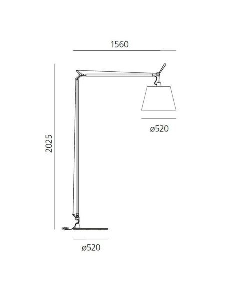 Artemide Tolomeo Maxi Lampada Da Terra