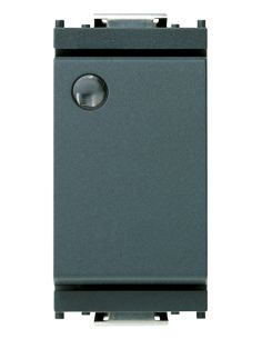 Deviatore 1P 16Ax Lum.So Grigio