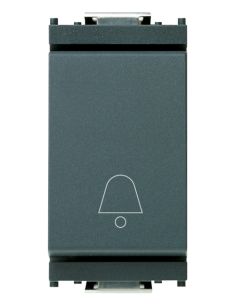 Pulsante 1P No 10A Campanello Grigio