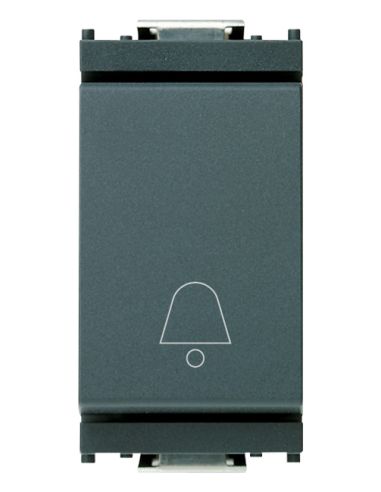 Pulsante 1P No 10A Campanello Grigio