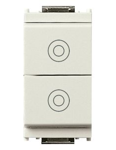 Due Pulsanti 1P No 10A Bianco