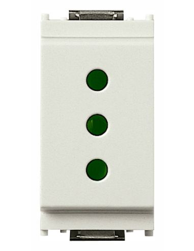 Presa 2Pt 10A P11 Bianco