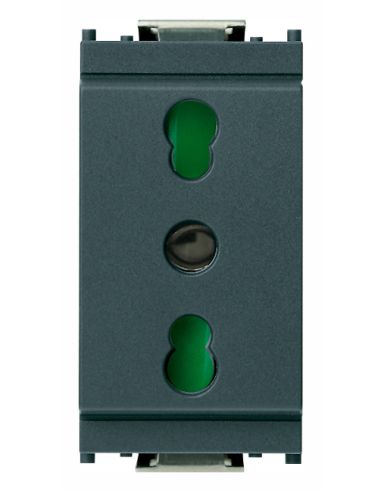 Presa 2Pt 16A P17/11 Grigio